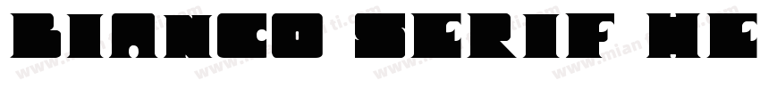 Bianco Serif Heavy I字体转换